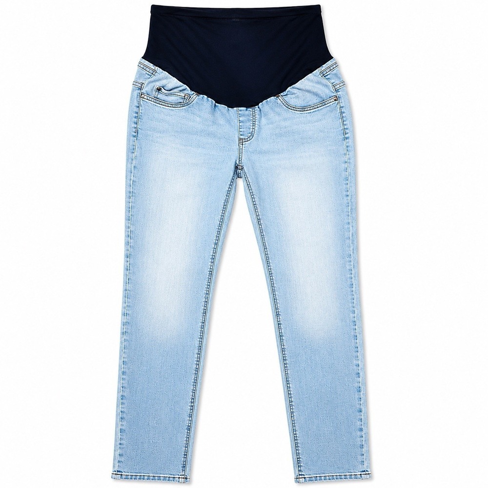 Motherhood Maternity Jeggings Large 12 14 Secret Fit Belly Skinny Jeans Light